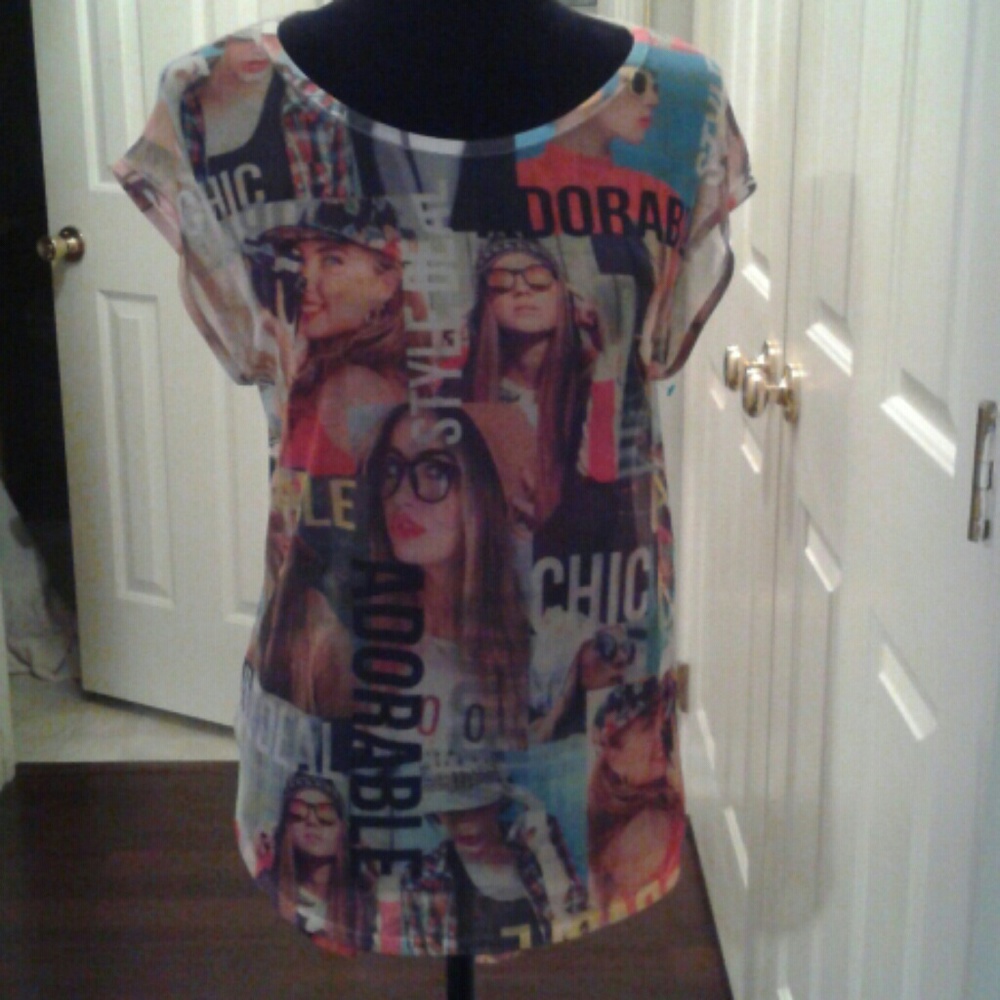 Cleo Sheer Tank shirt